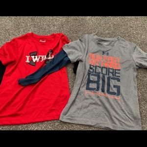 Boys UA long sleeve shirts